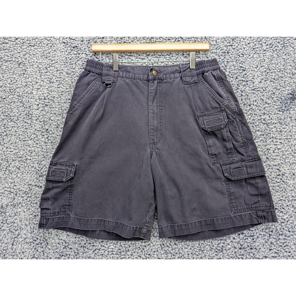 5.11 Cotton Canvas Cargo Shorts Mens 34 Carpenter Workwear Durable Tactical Blue